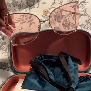 Gucci 63mm Gradient Oversized Butterfly Glasses